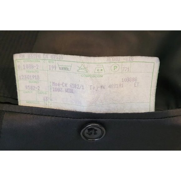 CALVIN KLEIN 41R MEN SPORT COAT BLACK WOOL THREE-BUTTON CORDUROY PATTERN B529 - Picture 7 of 11